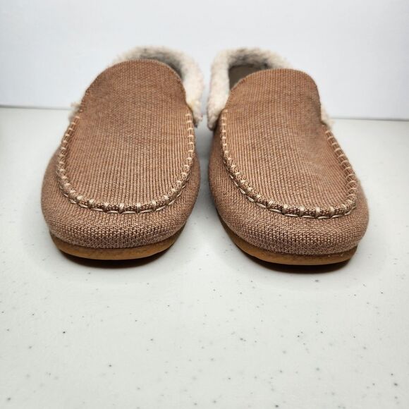 ROTHY'S Women's The Slipper Knit Wool Fleece Lining, Nutmeg Beige Tan Size 8 - Picture 2 of 14